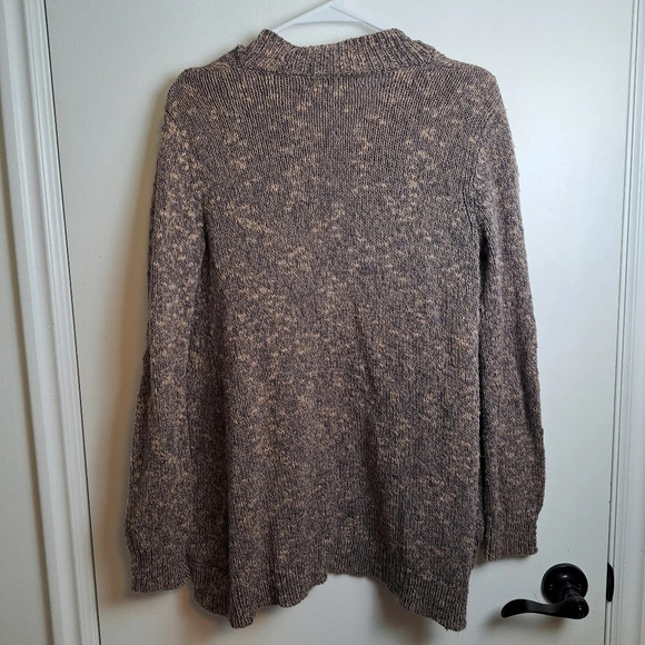 Cabi Brown Taupe Marled 100% Cotton Knit Boho Cardigan Sweater Size Small - Picture 7 of 8